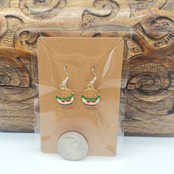 Hamburger Earrings - Picture 2 of 2